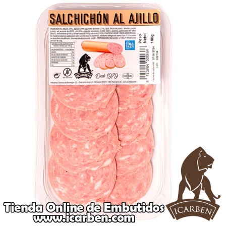 Salchichón al ajillo loncheado 100g