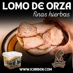 LOMO DE ORZA EN ACEITE  A LAS FINAS HIERBAS 250g