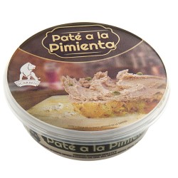 paté a la pimienta artesado de icarben en la serrania de ronda, embutidos de benaojan, sabor a malaga