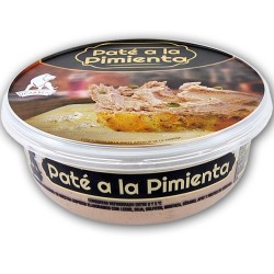 paté a la pimienta artesado de icarben en la serrania de ronda, embutidos de benaojan, sabor a malaga 